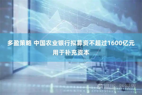 多盈策略 中国农业银行拟募资不超过1600亿元用于补充资本